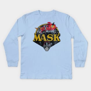 Vintage Mask Kids Long Sleeve T-Shirt